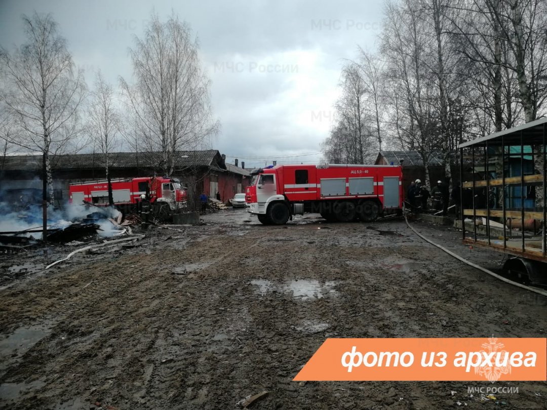 Пожарно-спасательные подразделения Ленинградской области ликвидировали пожар