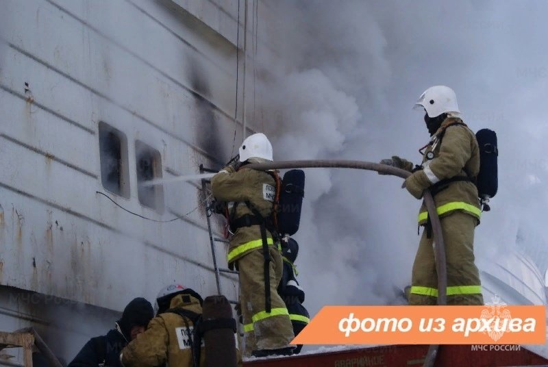 Пожарно-спасательные подразделения Ленинградской области ликвидировали пожар в г. Выборг